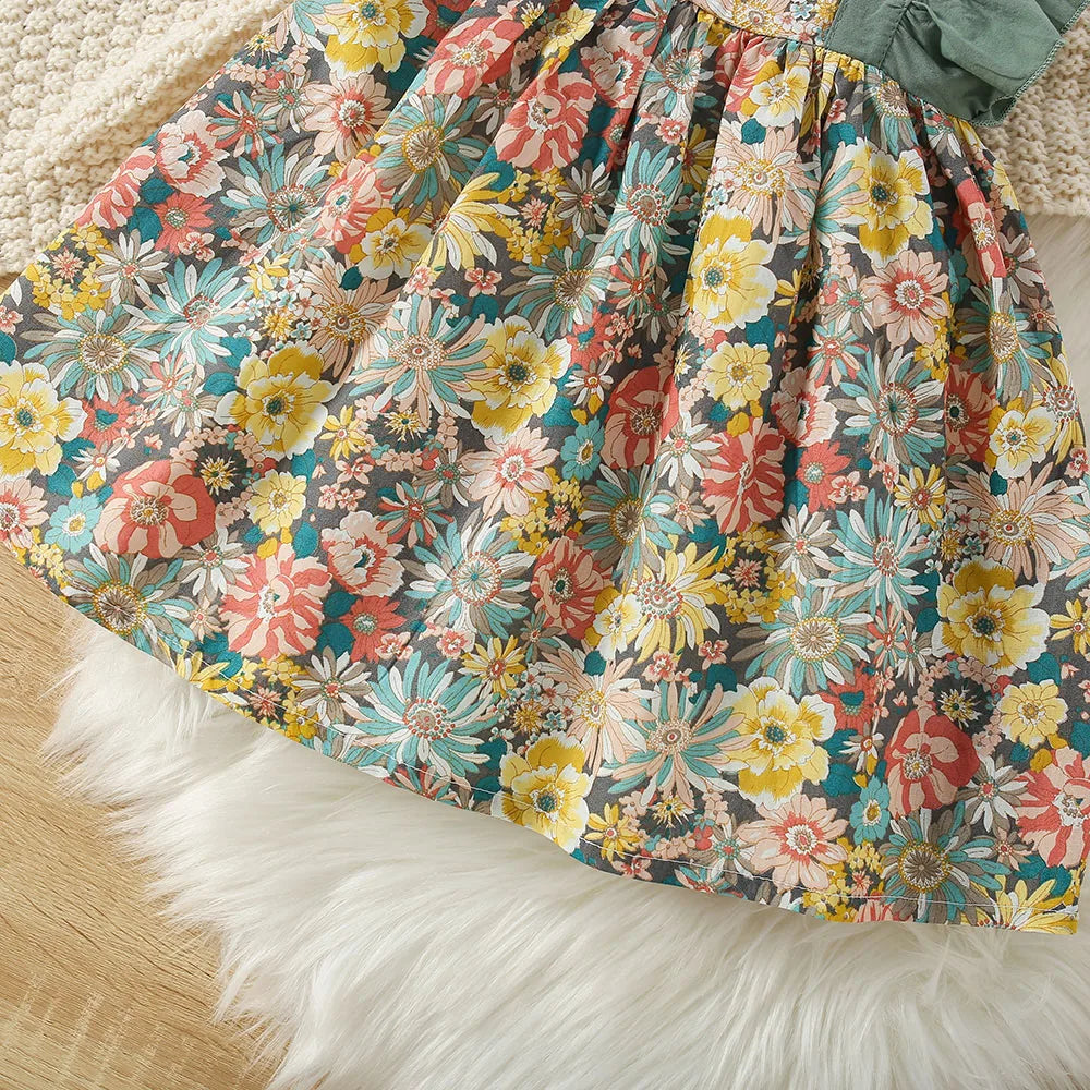 Baby Girl Dress Summer Cotton Floral Girls Dress