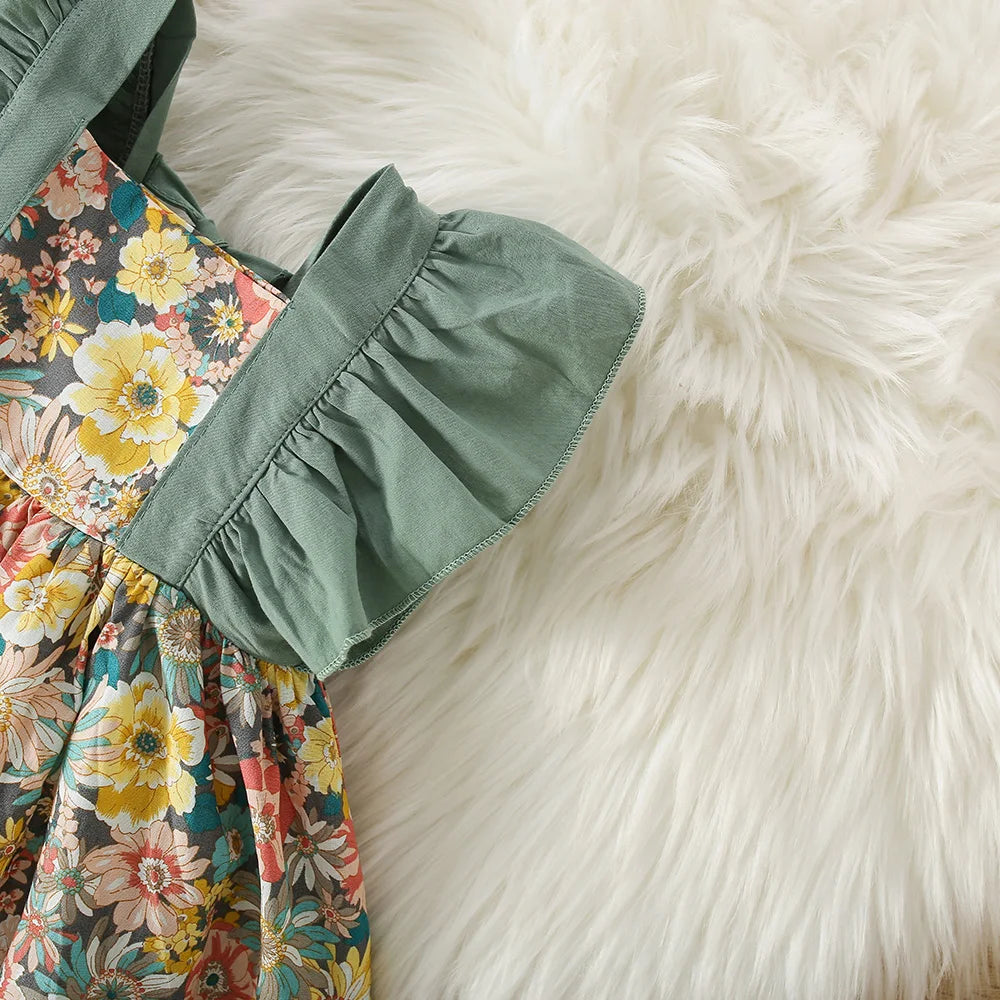 Baby Girl Dress Summer Cotton Floral Girls Dress