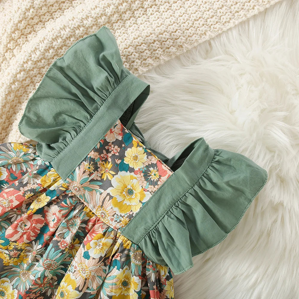 Baby Girl Dress Summer Cotton Floral Girls Dress