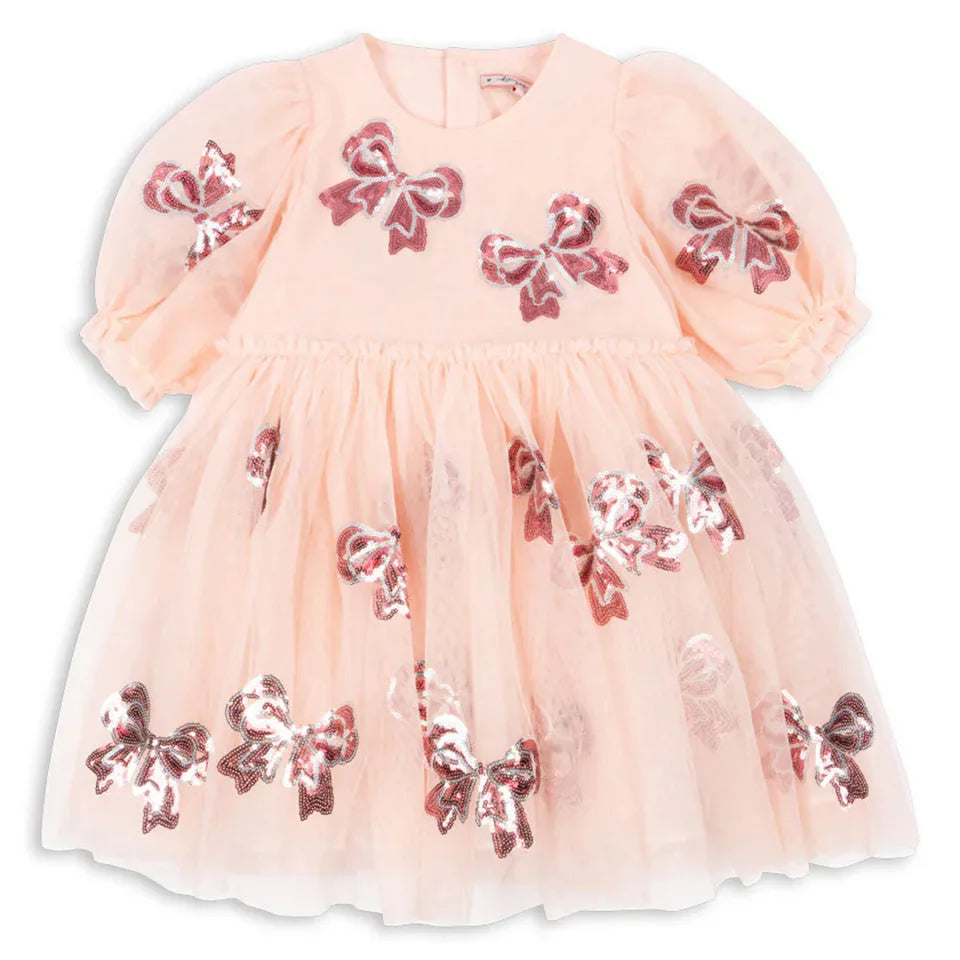 2025 New KS Summer Baby Girls Princess Dress Kids Clothes Girl Mesh Sequins Dresses Children's Clothing Skirts Party Vestidos